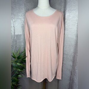 Alo Yoga Women’s Long Sleeve Tunic Top in Peach Sz L